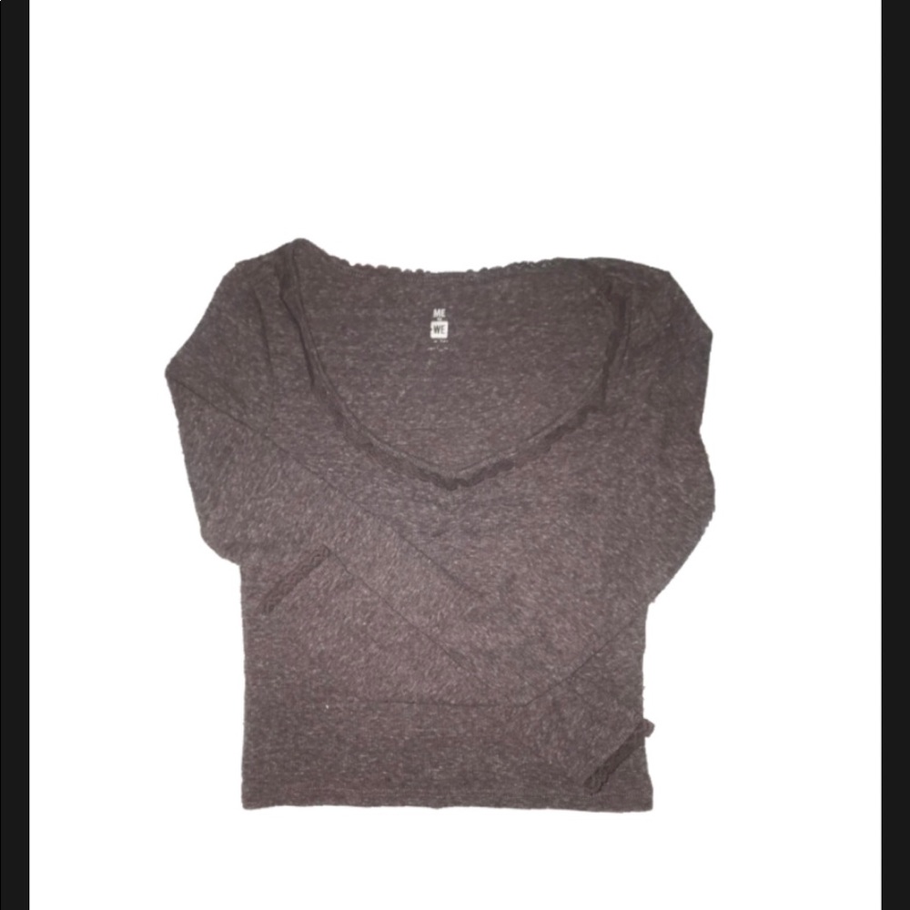 Long sleeve cropped top